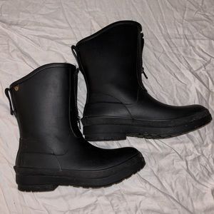 Bogs Amanda II Zip Up Waterproof Black Boot W7